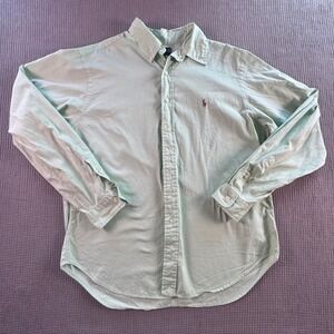 Ralph Lauren Classic Fit Button-Down Shirt Mint Green Long Sleeve Mens  Large